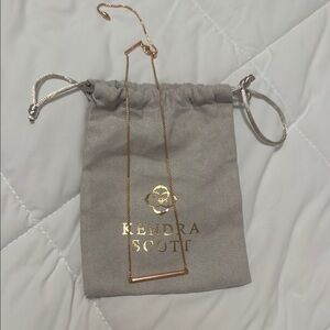 Kendra Scott Gold Bar Necklace
